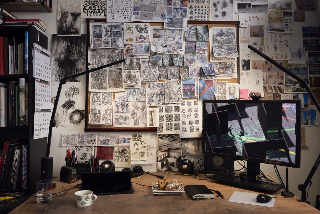 Viktor Timofeev's studio, New York, 2023. Photo, Anna Dave